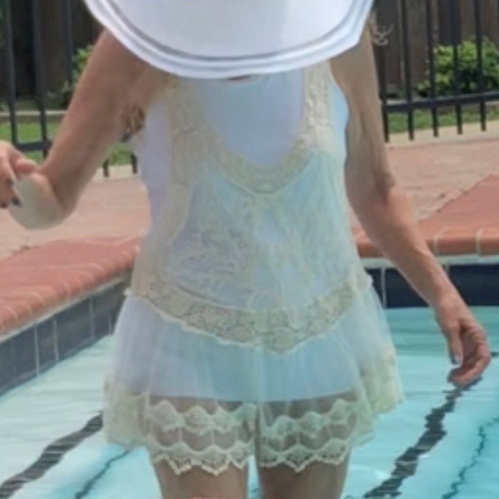 Gorgeous Bohemian Lace Swim Cover. One Size